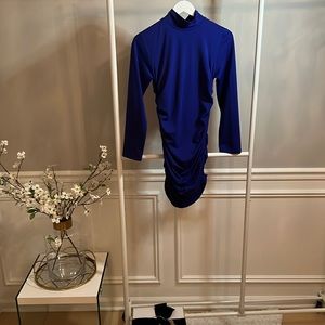 Royal Blue Long Sleeve - Mini Dress